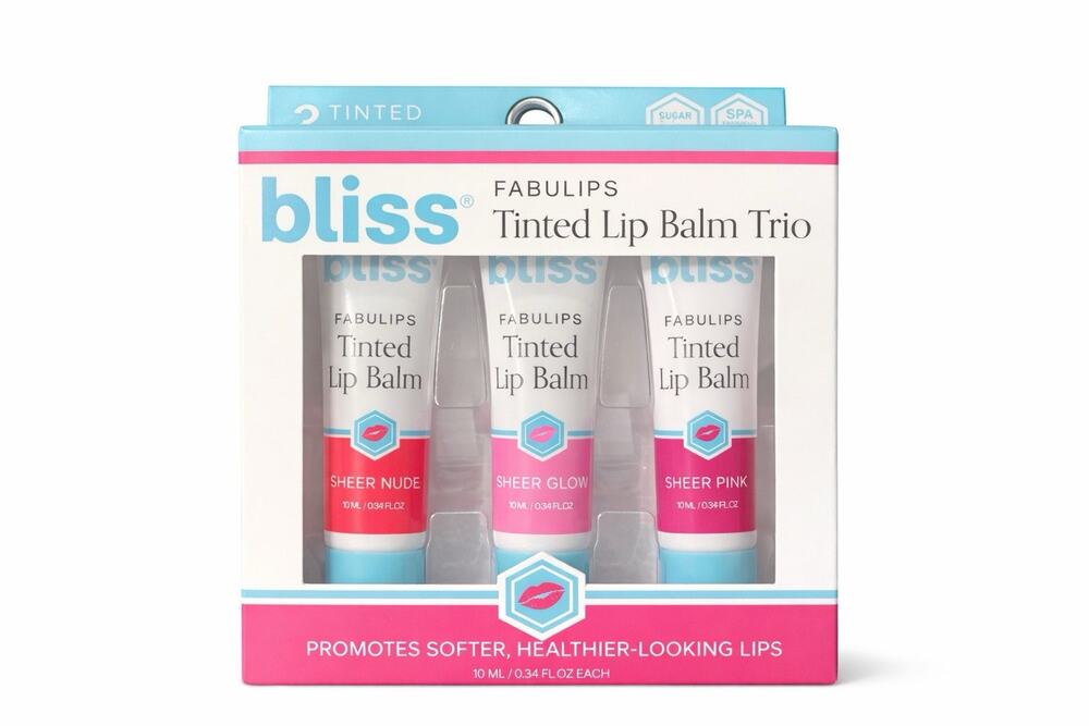 3pc Bliss Fabulous Tinted Lip Balms .34oz each
